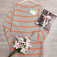Even&Vil® - Schicker gestreifter Rundhals-Pullover