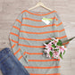 Even&Vil® - Schicker gestreifter Rundhals-Pullover