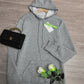 Lovja® - Schicker einfarbiger Kapuzenpulli Langarm Pullover