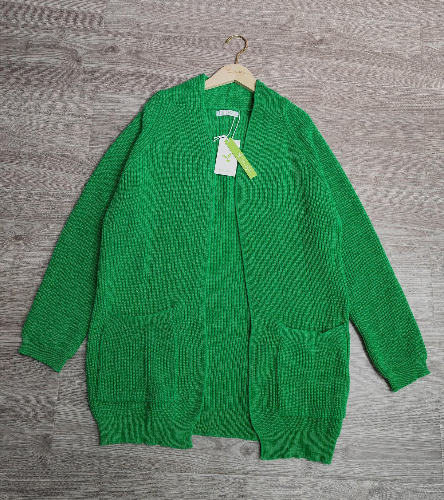 Monci® - Lässige einfarbige Strickjacke mit langen Ärmeln