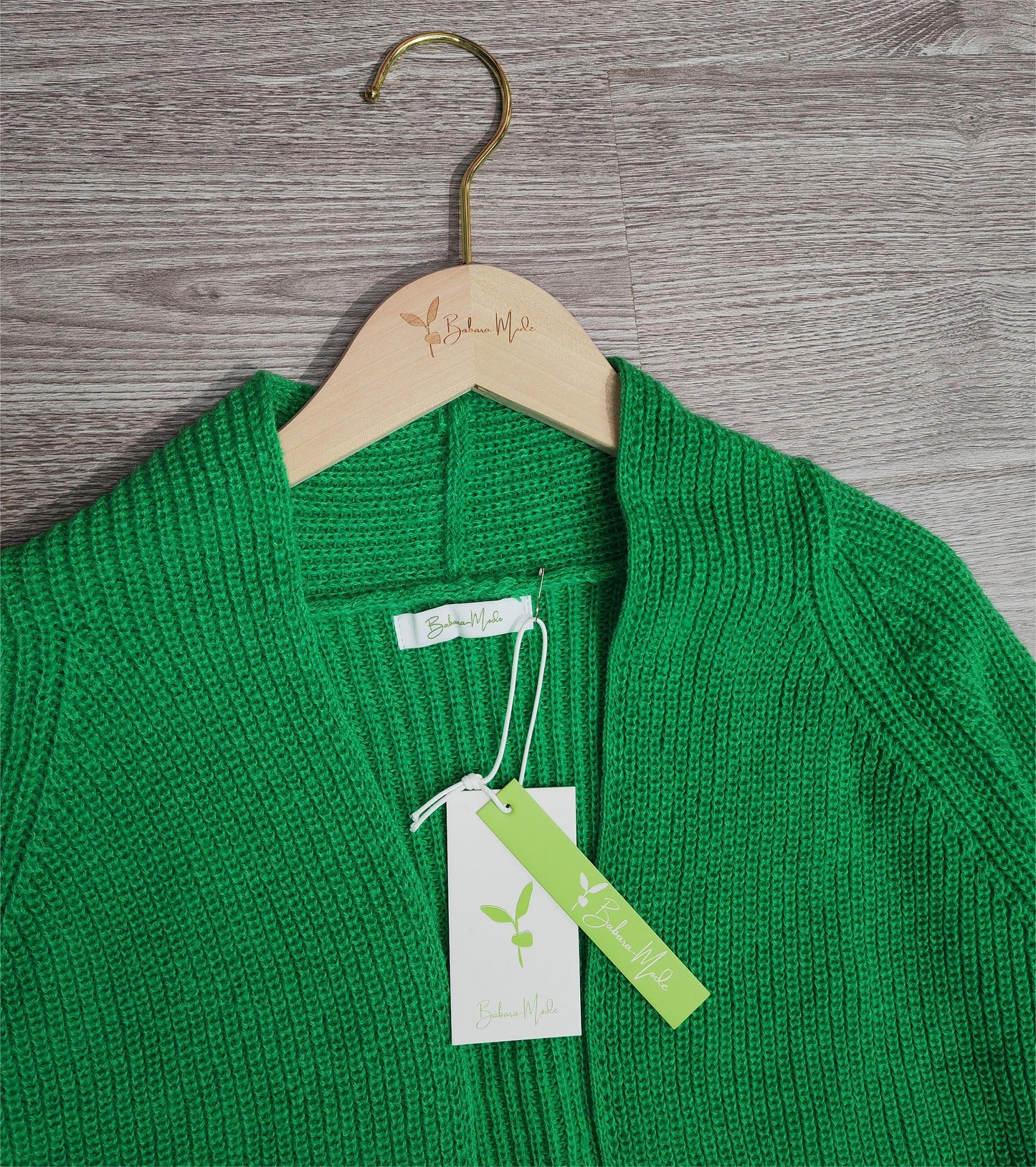 Monci® - Lässige einfarbige Strickjacke mit langen Ärmeln