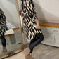 Nora - Zebra-Print Bluse Schwarz-Beige