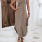 Mia - Stilvolles Blaues Maxikleid mit Seitenschlitz
