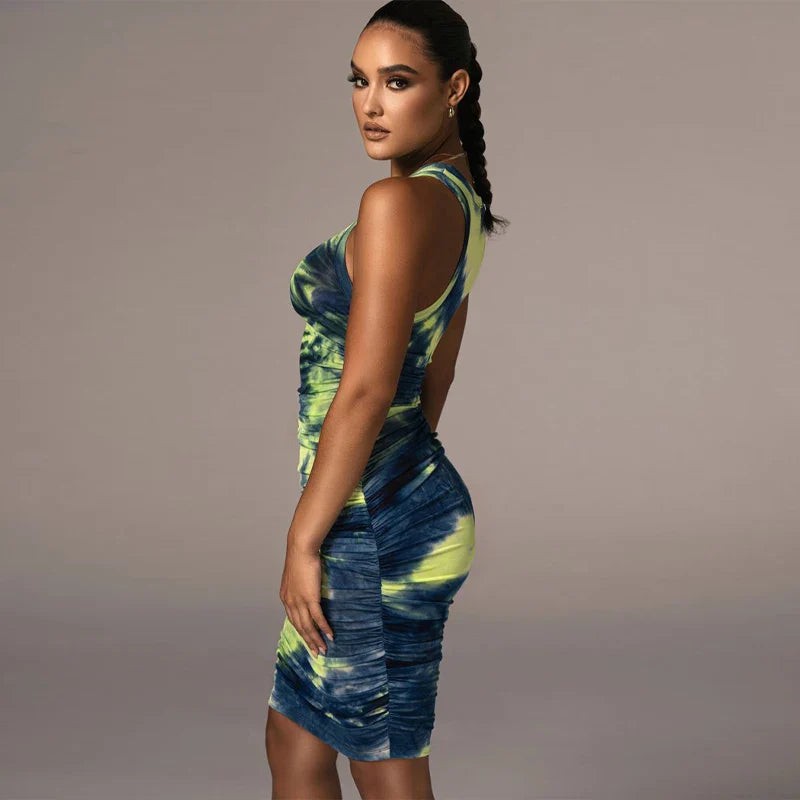 Isabella | Tie-Dye Skinny Minikleid