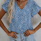 Lila Muster-Blusenshirt - Amelie