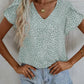 Lila Muster-Blusenshirt - Amelie