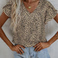 Lila Muster-Blusenshirt - Amelie