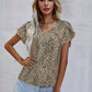 Lila Muster-Blusenshirt - Amelie
