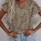 Lila Muster-Blusenshirt - Amelie
