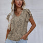 Lila Muster-Blusenshirt - Amelie