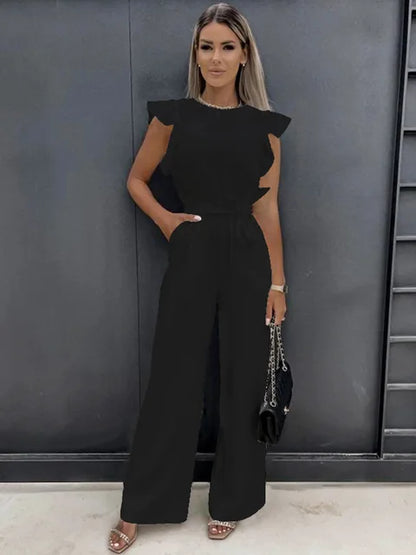 Jean - Eleganter Jumpsuit mit weitem Bein