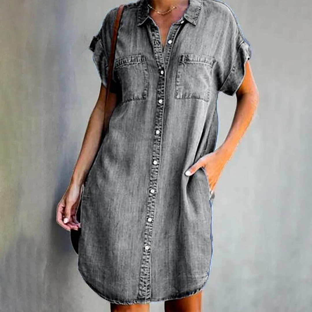 Skye - Casual Denim-Hemdkleid