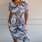 Bequemes Kleid mit Rundhalsausschnitt - Annelin