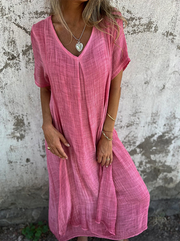 Amalie - Kleid mit V-Ausschnitt