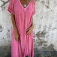 Amalie - Kleid mit V-Ausschnitt