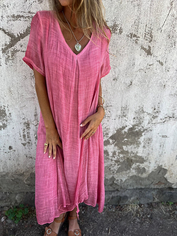 Amalie - Kleid mit V-Ausschnitt