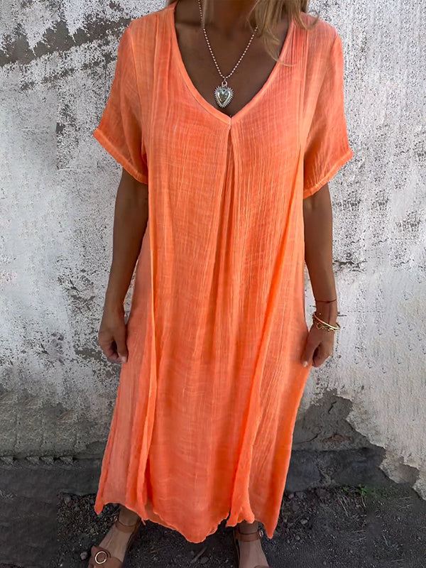 Amalie - Kleid mit V-Ausschnitt