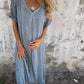 Amalie - Kleid mit V-Ausschnitt