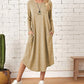 Zelda - Langärmeliges lockeres Kleid