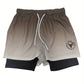 Alexander – 2-in-1-doppelschicht-ombre-shorts für herren