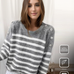 FallStil® - Schicker gestreifter Langarmpullover