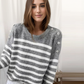 FallStil® - Schicker gestreifter Langarmpullover