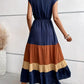 Edna - Color Block Plissee-Kleid