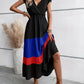 Edna - Color Block Plissee-Kleid