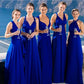 Elastisches Wickelkleid mit Riemen