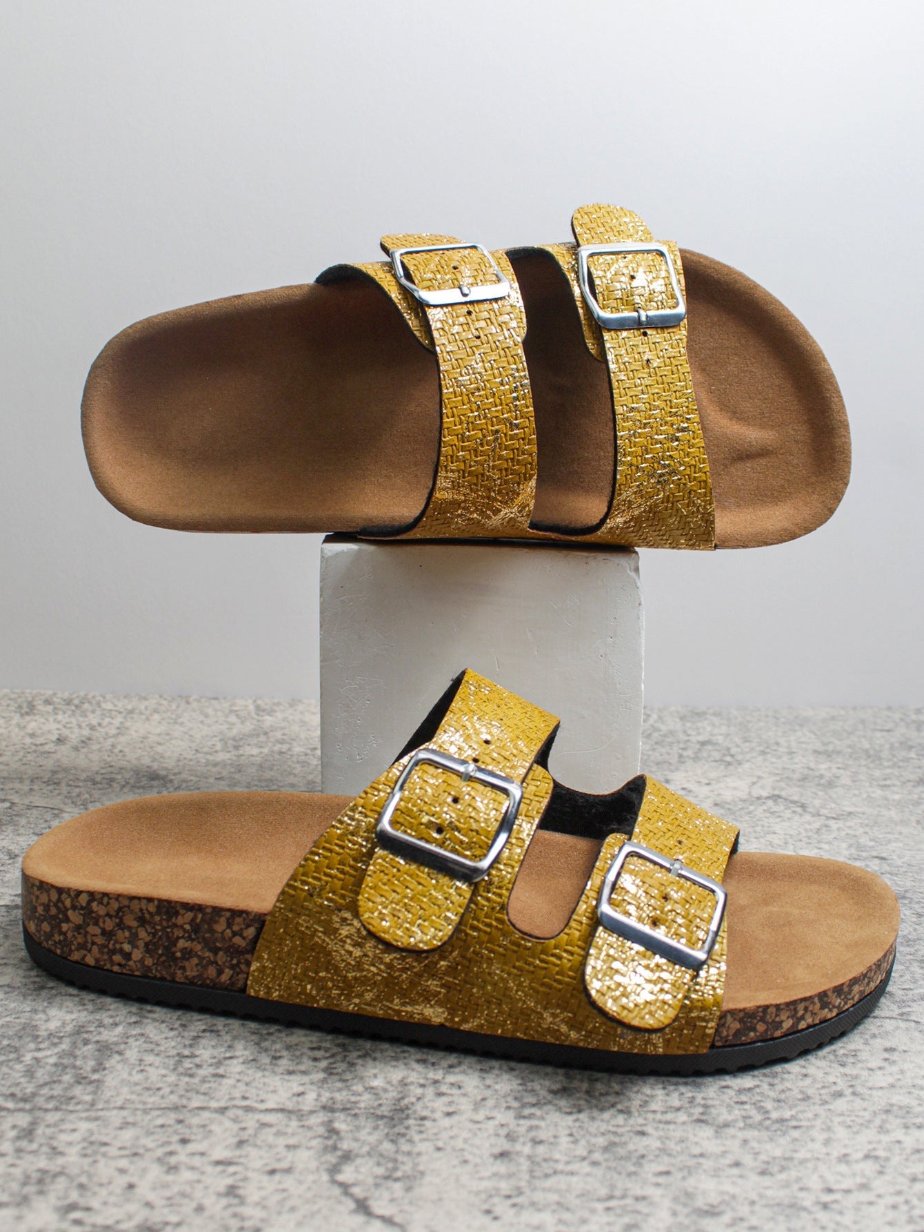 KAYLIE - Bequeme Slip On Sandalen mit Fußkorrektionsfunktion