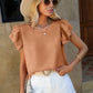 Weißes Rüschenbluse Chic - Sophia