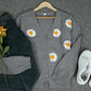 Solea - Gänseblümchen Strickjacke