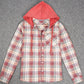 HerbstTrend® - 90er Jahre Karo Hoodie Knopfleiste