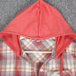 HerbstTrend® - 90er Jahre Karo Hoodie Knopfleiste