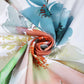 FallStil® - Aquarellblume Knopfleiste Tunika-Bluse