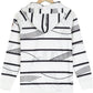 Even&Vil® - Hoher Kragen Schwarz Linie Tasche Front Hoodie Sweatshirt