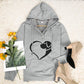 Santvarius® - Beutelloses graues Sweatshirt mit Tiermuster