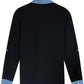 Even&Vil® - Zwei Looks in 1 Denim Schwarze Bluse
