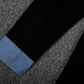 Even&Vil® - Zwei Looks in 1 Denim Schwarze Bluse