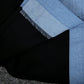 Even&Vil® - Zwei Looks in 1 Denim Schwarze Bluse