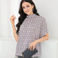 SpringStil® - Retro Print Mock Neck Top
