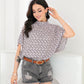 SpringStil® - Retro Print Mock Neck Top