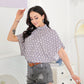 SpringStil® - Retro Print Mock Neck Top