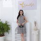 FallStil® - Schickes ärmelloses Minikleid in Apricot