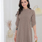 Naturlux® - Braunes Minikleid mit Alloverdruck
