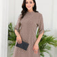 Naturlux® - Braunes Minikleid mit Alloverdruck