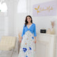 SpringStil® - Jugendliches blaues Midikleid mit Seitentaschen
