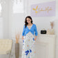 SpringStil® - Jugendliches blaues Midikleid mit Seitentaschen