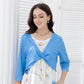 SpringStil® - Jugendliches blaues Midikleid mit Seitentaschen