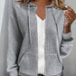 Freizeitjacke mit einfarbigen Taschen
